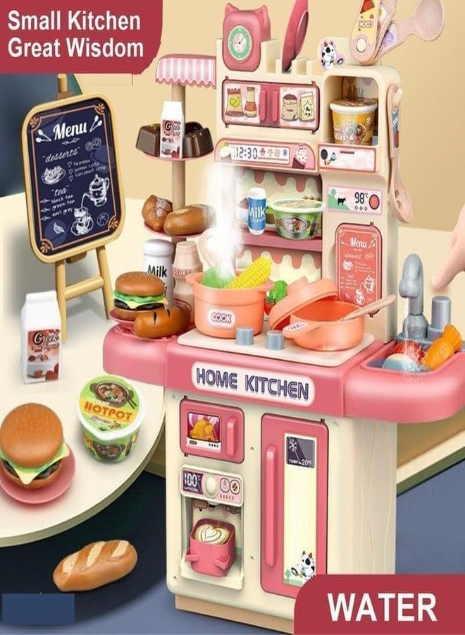 EXOMOON Playing Home Kitchen Set, Interactive Cooking Pretend Play Set for Kids, Includes Mini Utensils, Realistic Kitchen Toys, Toy for Imaginative Play -Multicolor - Image 5